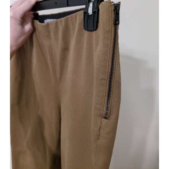 Everlane Side Zip Stretch Cotton Work Pant Ochre - Picture 5 of 7